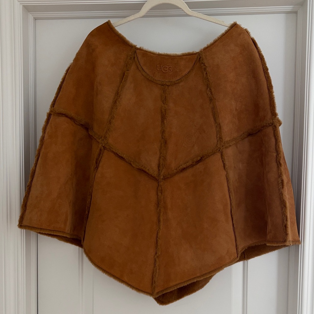 UGG Tan Shearling Cape